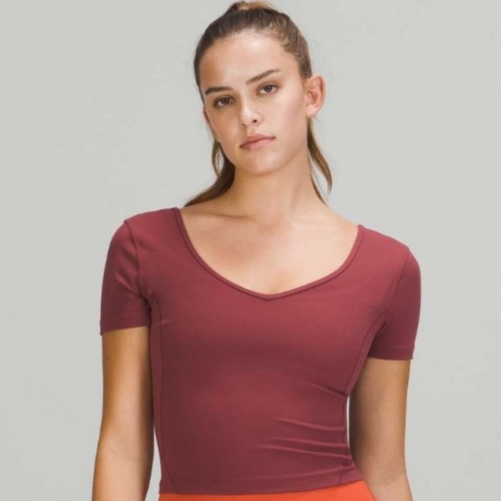Lululemon align t shirt smoky red